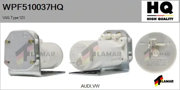 Washer Fluid Pump, window cleaning (WPF510037HQ)