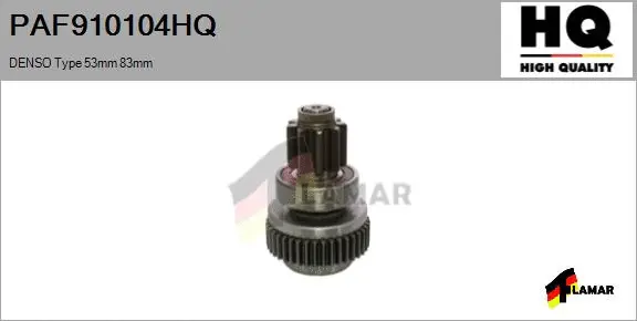 Pinion, starter (PAF910104HQ)
