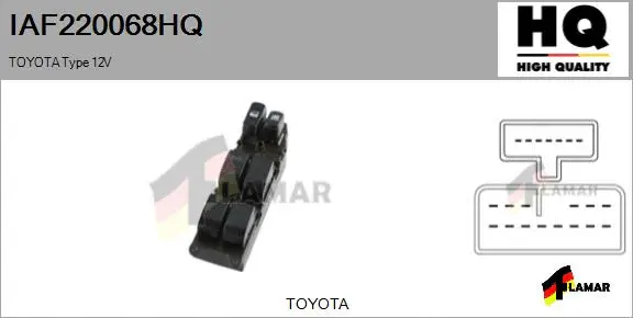 Switch, window regulator (IAF220068HQ)