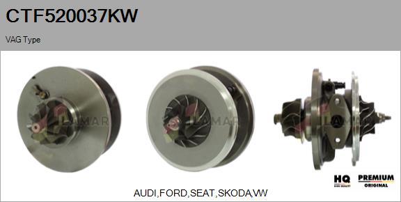 Core assembly, turbocharger (CTF520037KW)