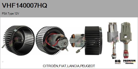 Interior Blower (VHF140007HQ)