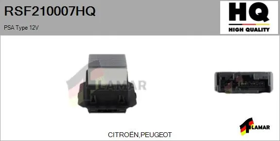 Resistor, interior blower (RSF210007HQ)