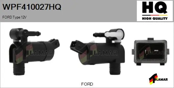 Washer Fluid Pump, window cleaning (WPF410027HQ)