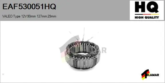 Stator, alternator (EAF530051HQ)
