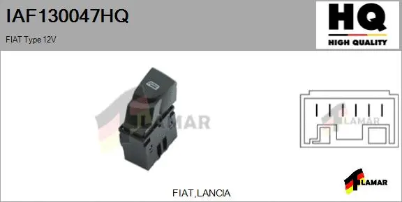 Switch, window regulator (IAF130047HQ)