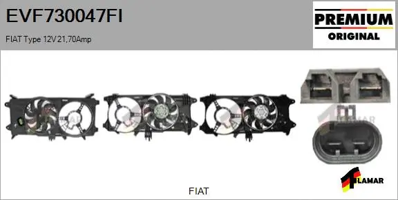 Electric Motor, radiator fan (EVF730047FI)