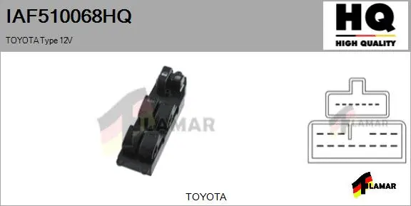 Switch, window regulator (IAF510068HQ)