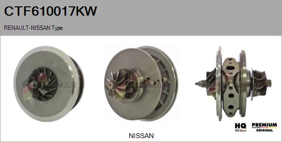 Core assembly, turbocharger (CTF610017KW)