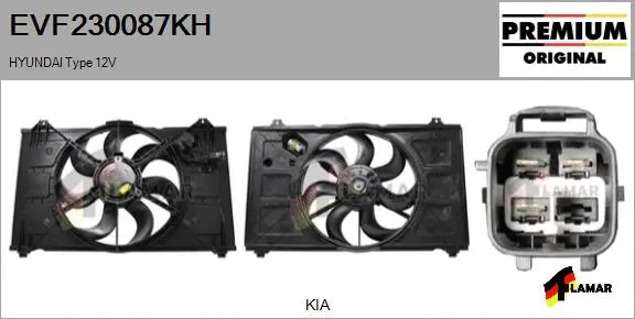 Electric Motor, radiator fan (EVF230087KH)