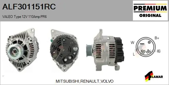 Alternator (ALF301151RC)