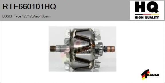 Rotor, alternator (RTF660101HQ)