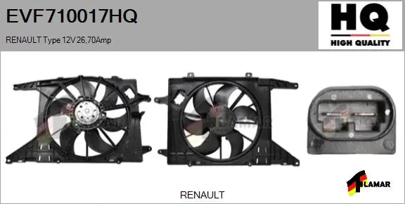 Electric Motor, radiator fan (EVF710017HQ)