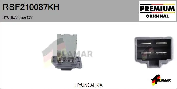 Resistor, interior blower (RSF210087KH)