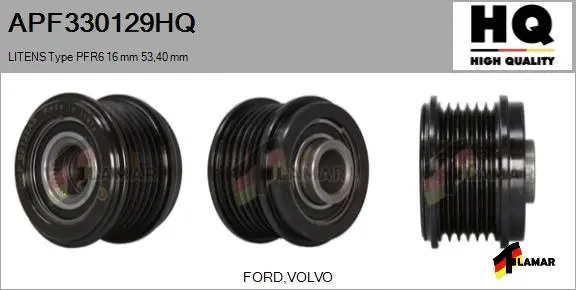 Belt Pulley, alternator (APF330129HQ)