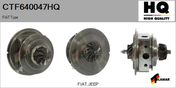 Core assembly, turbocharger (CTF640047HQ)