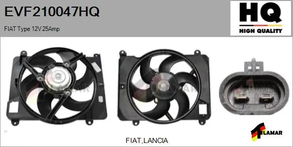 Electric Motor, radiator fan (EVF210047HQ)