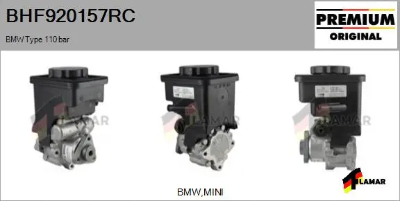 Hydraulic Pump, steering (BHF920157RC)