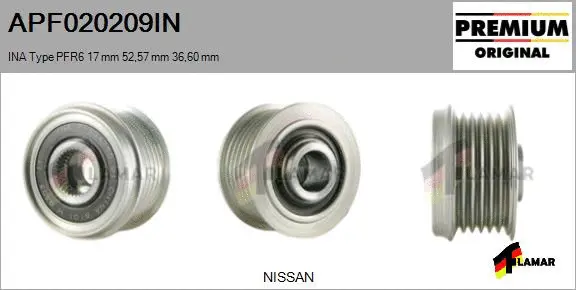 Belt Pulley, alternator (APF020209IN)