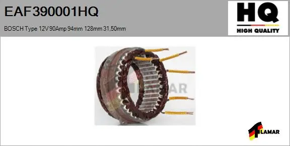 Stator, alternator (EAF390001HQ)