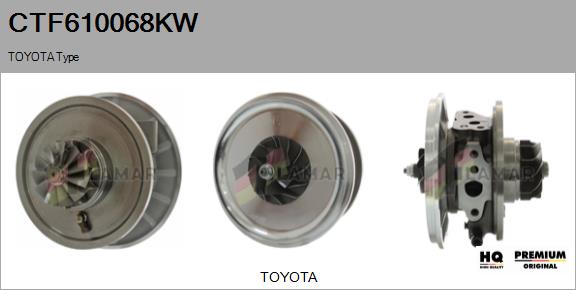 Core assembly, turbocharger (CTF610068KW)