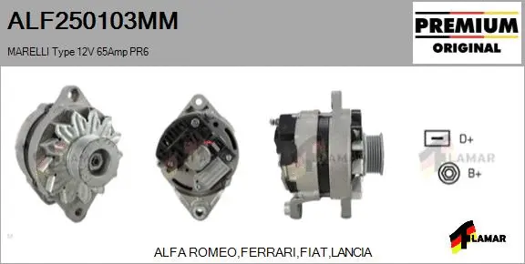 Alternator (ALF250103MM)
