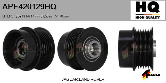 Belt Pulley, alternator (APF420129HQ)