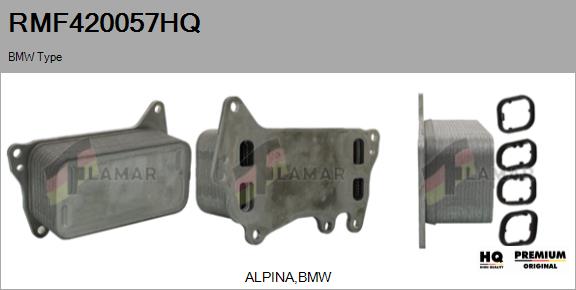 Oil Cooler, engine oil (RMF420057HQ)