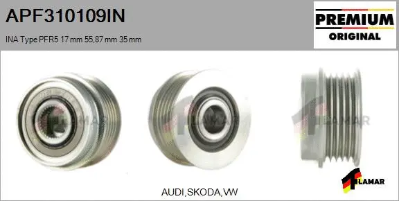 Belt Pulley, alternator (APF310109IN)