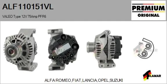 Alternator (ALF110151VL)