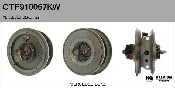 Core assembly, turbocharger (CTF910067KW)