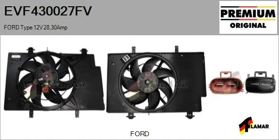 Electric Motor, radiator fan (EVF430027FV)