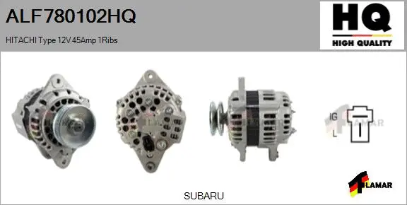 Alternator (ALF780102HQ)