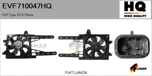 Electric Motor, radiator fan (EVF710047HQ)