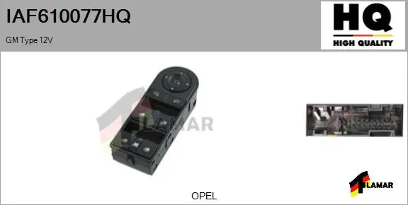 Switch, window regulator (IAF610077HQ)