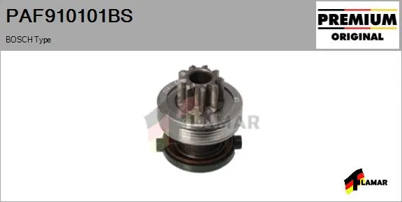 Pinion, starter (PAF910101BS)