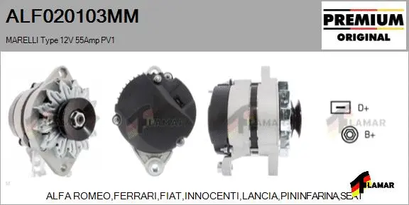 Alternator (ALF020103MM)