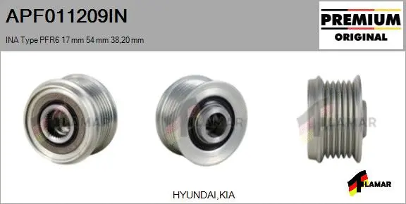 Belt Pulley, alternator (APF011209IN)