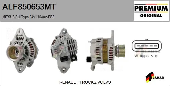 Alternator (ALF850653MT)