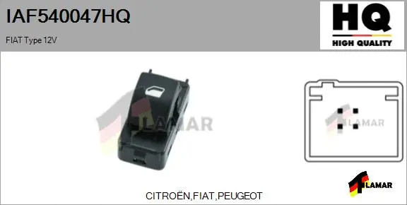 Switch, window regulator (IAF540047HQ)