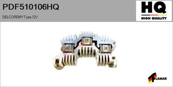 Rectifier, alternator (PDF510106HQ)