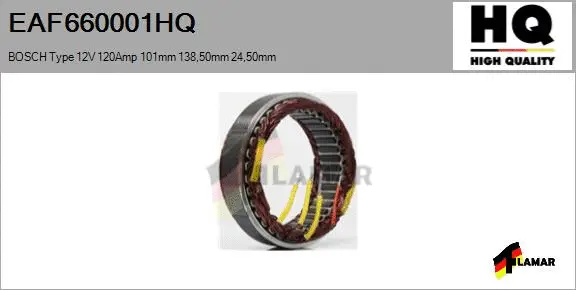Stator, alternator (EAF660001HQ)