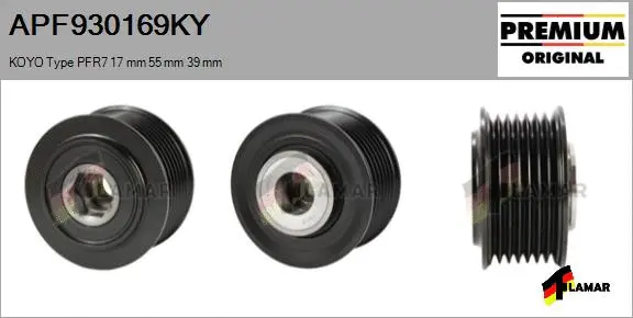 Belt Pulley, alternator (APF930169KY)