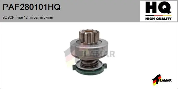 Pinion, starter (PAF280101HQ)