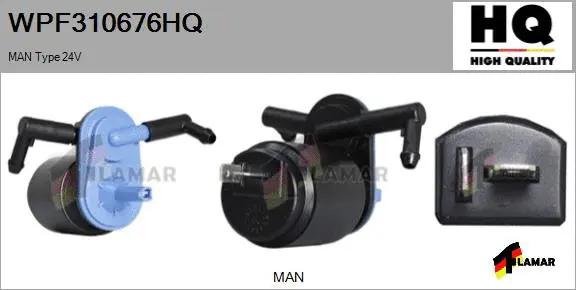Washer Fluid Pump, window cleaning (WPF310676HQ)
