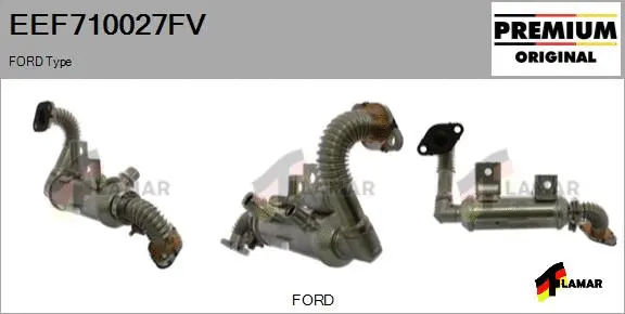 Cooler, exhaust gas recirculation (EEF710027FV)