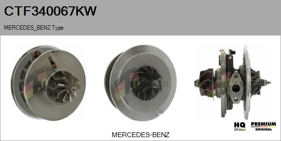 Core assembly, turbocharger (CTF340067KW)