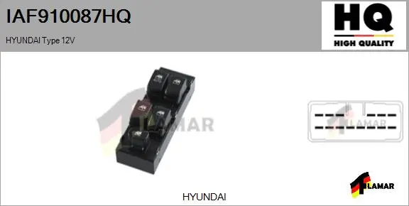 Switch, window regulator (IAF910087HQ)