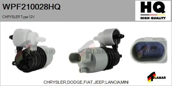 Washer Fluid Pump, window cleaning (WPF210028HQ)