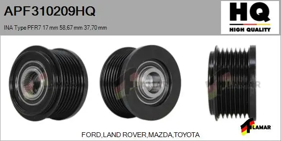 Belt Pulley, alternator (APF310209HQ)