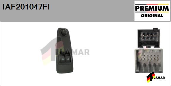 Switch, window regulator (IAF201047FI)